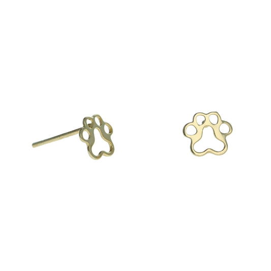 Pawfect Dog Paw Cutout Studs